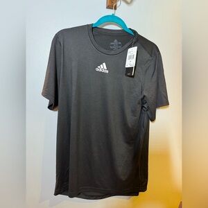 Adidas Men's Dark Gray Short Sleeve Tee
